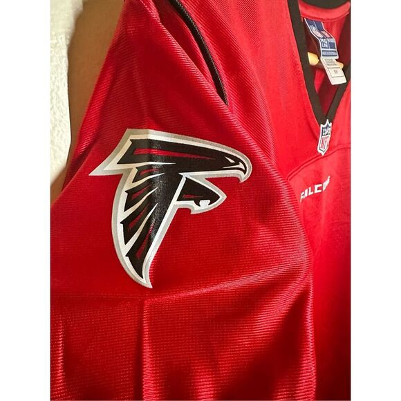 NFL Atlanta Falcons Women’s Red and White Jersey Size Small or XL New - Picture 5 of 7
